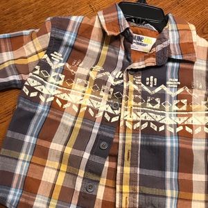 Plaid button down shirt. 18 months